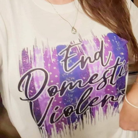 DOMESTIC VIOLENCE AWARENESS T-SHIRT - Picture 3 of 3